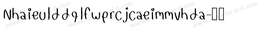 Nhaieulddqlfwprcjcaeimmvhda字体转换