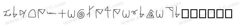 ziyuesongkebenjianti字体转换