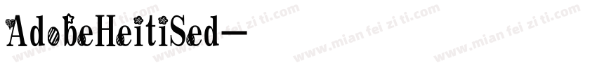 AdobeHeitiSed字体转换