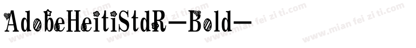 AdobeHeitiStdR-Bold字体转换