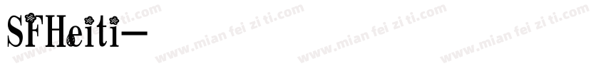 SFHeiti字体转换