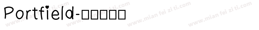 Portfield字体转换