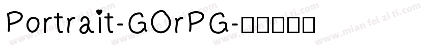 Portrait-GOrPG字体转换