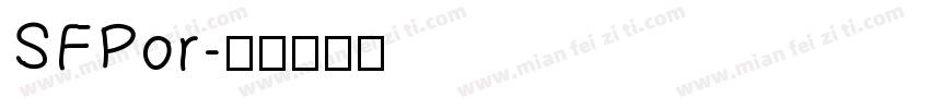 SFPor字体转换