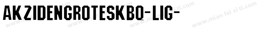 AkzidenGroteskBQ-LIG字体转换