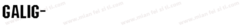 Galig字体转换