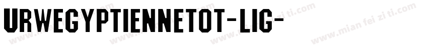 URWEGYPTIENNETOT-LIG字体转换