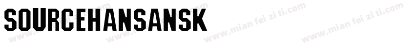 sourcehansansk——lig字体转换