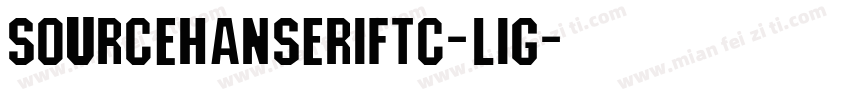 sourcehanseriftc-lig字体转换