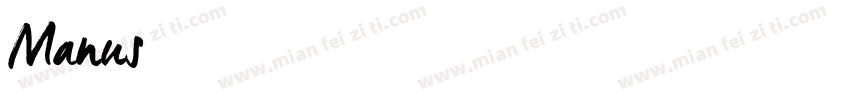 Manus字体下载字体转换