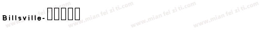 Billsville字体转换