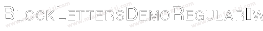 BlockLettersDemoRegular-wX4Z字体转换
