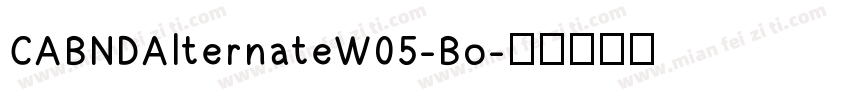 CABNDAlternateW05-Bo字体转换