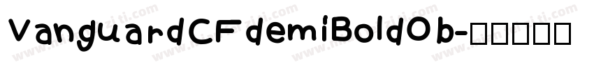 VanguardCFdemiBoldOb字体转换