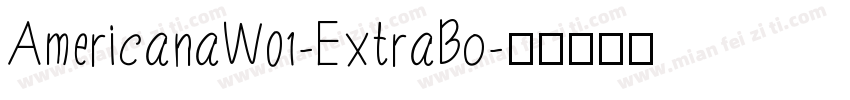 AmericanaW01-ExtraBo字体转换