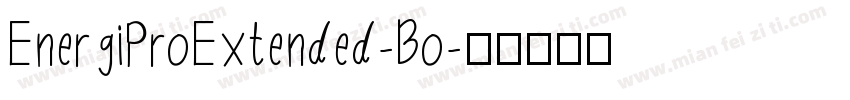 EnergiProExtended-Bo字体转换