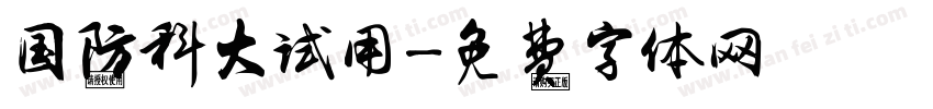国防科大试用字体转换