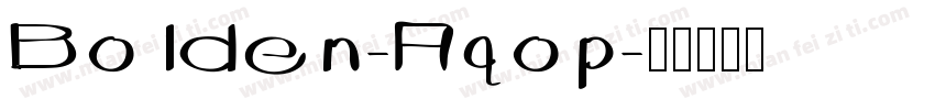 Bolden-Aqop字体转换