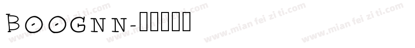 BOOGNN字体转换