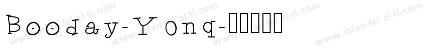 Booday-Y0nq字体转换