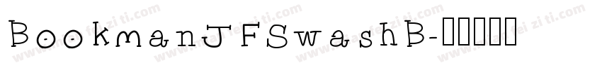 BookmanJFSwashB字体转换