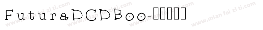 FuturaDCDBoo字体转换