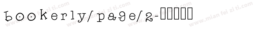 bookerly/page/2字体转换