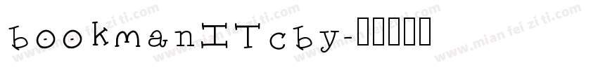 bookmanITcby字体转换