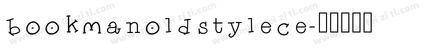bookmanoldstylece字体转换