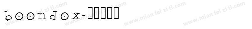 boondox字体转换