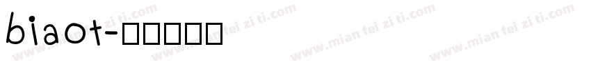 biaot字体转换