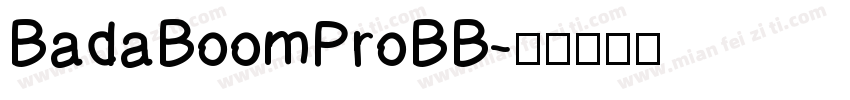 BadaBoomProBB字体转换