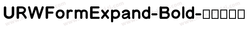 URWFormExpand-Bold字体转换