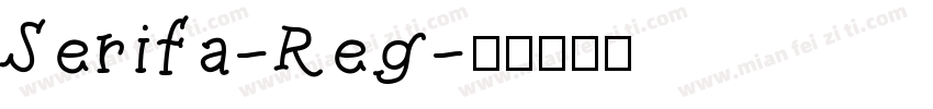 Serifa-Reg字体转换
