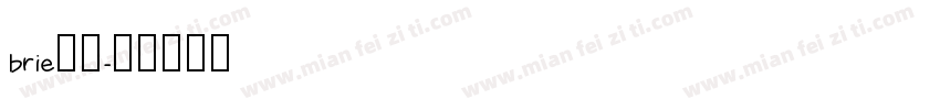 brie字库字体转换