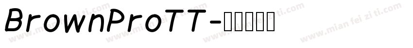 BrownProTT字体转换
