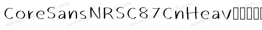 CoreSansNRSC87CnHeav字体转换