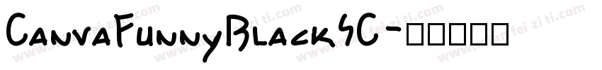 CanvaFunnyBlackSC字体转换