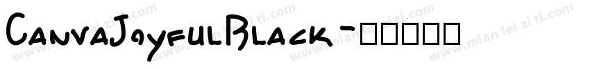 CanvaJoyfulBlack字体转换
