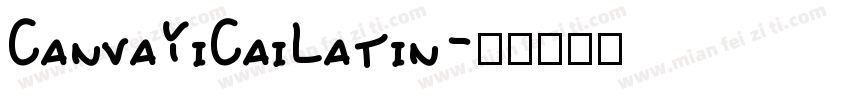 CanvaYiCaiLatin字体转换