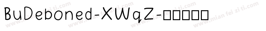 BuDeboned-XWqZ字体转换