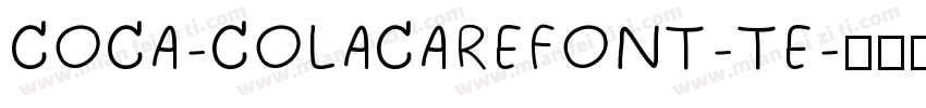 COCA-COLACAREFONT-TE字体转换