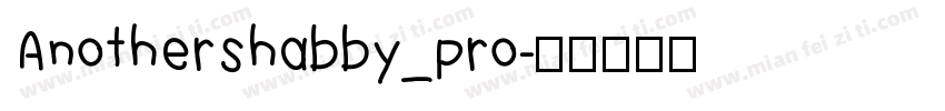 Anothershabby_pro字体转换