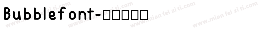 Bubblefont字体转换