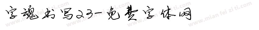 字魂书写23字体转换