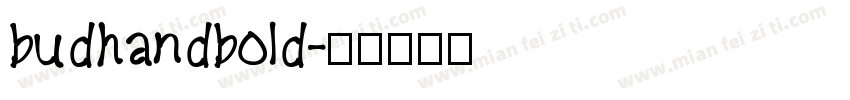budhandbold字体转换