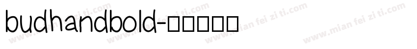 budhandbold字体转换