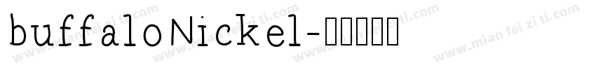 buffaloNickel字体转换