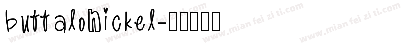 buffaloNickel字体转换