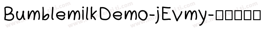 BumblemilkDemo-jEvmy字体转换